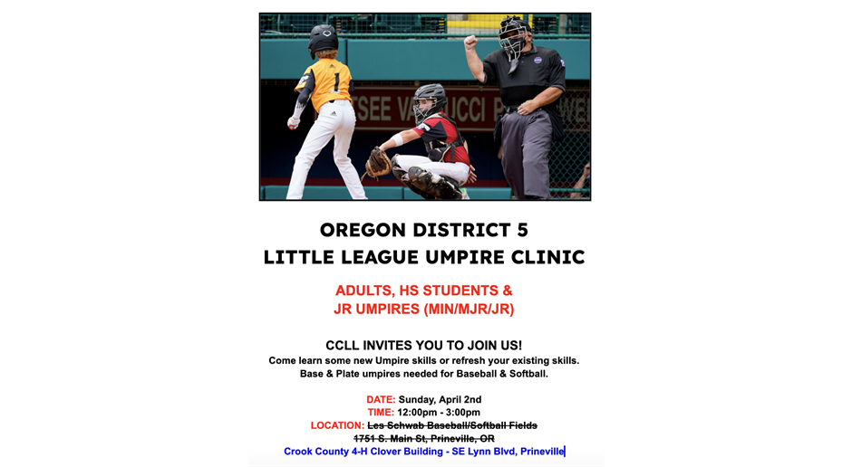 OR District 5 Umpire Clinic